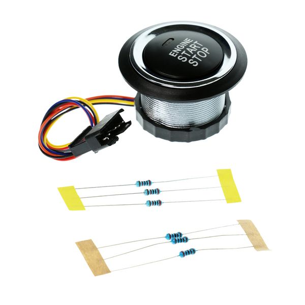 

universal car led engine ignition start spush button switch self reset