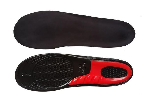 

silicone gel insoles foot care for plantar fasciitis heel spur execution sport insoles shock absorption pad arch orthopedic, White;pink