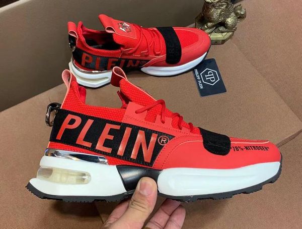 

new color pp geniue leather runner sneaker designers shoes men casual luxury shoes sneakers, Black