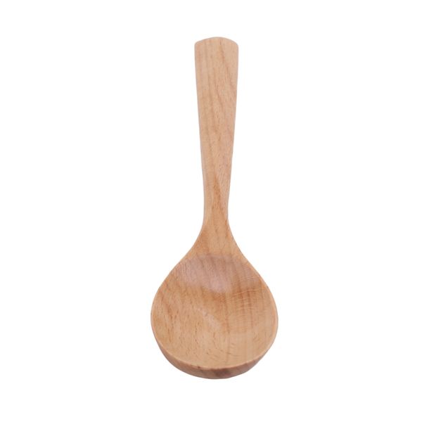 

beech spoon japanese simple style natural solid color creative handle wooden spoon fork creative kitchen tableware