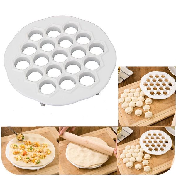 

kitchen pastry tools diy white plastic dumpling mold maker