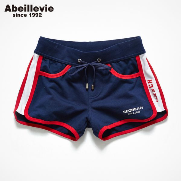 

abeillevie new fashion cotton casual men's shorts summer trunk comfort homewear loung shorts soft leisure men jogger short pf074 cx2007, White;black