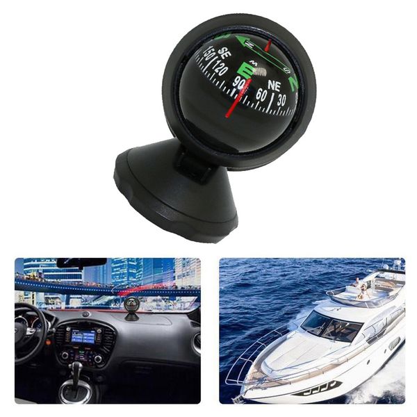 

2 in 1 guide ball car compass thermometer car-styling car ornaments direction dashboard ball automotive accessories