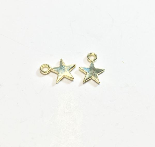 

eruifa 20pcs 10mm polished pretty star wholesell for necklace and bracelet jewelry diy handmade 2 colors, Bronze;silver