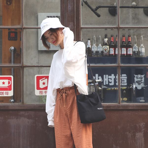 

2019 new jiulin women's casual wild women's crossbody multi-function letter shoulder shoulder canvas bag