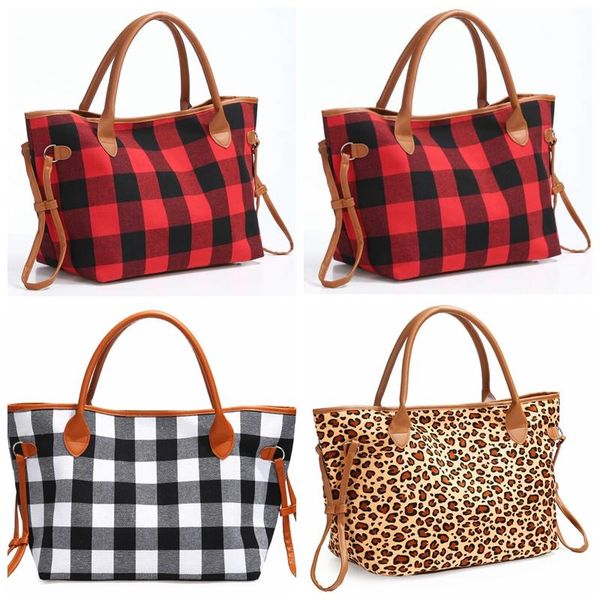 

буффало, проверить красный черный плед сумка сумки большой емкости леопарда сумка спорт вещевой мешок плеча crossbody сумки 3стиль gga2984