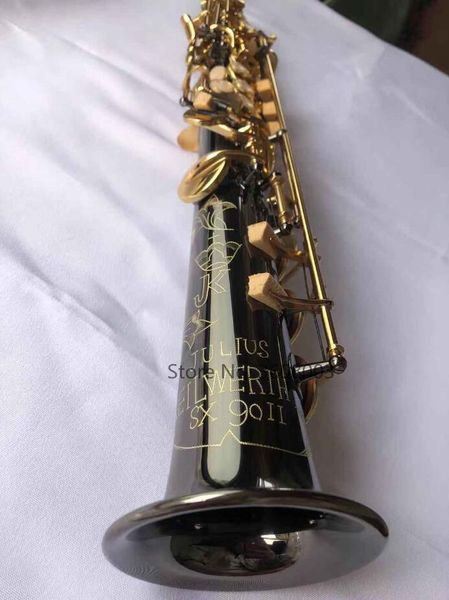 

jk keilwerth sx90ii soprano saxophone gold & nickel b flat soprano straight with two neck ,case, mouthpiece, gloves, reeds