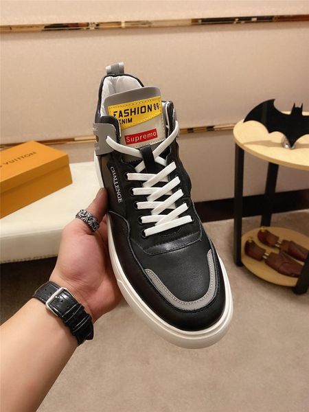 

2020u7 fashion casual shoes men shoes comfortable breathable sports luxury shoes original box packaging zapatos hombre, Black