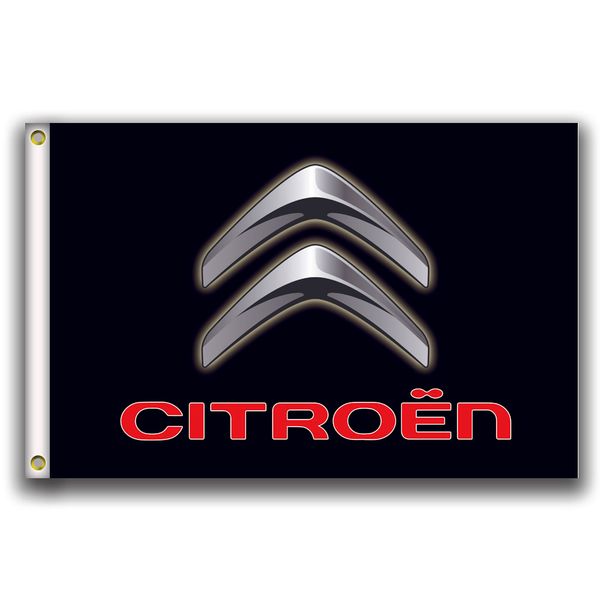

goodflag citroen logo flags banner 3x5 ft 90*150cm polyster outdoor flag