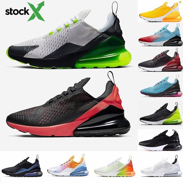 

2020 new cushion 270 sports sneakers mens running shoes cny rainbow heel trainer road star bhm iron bred women 27c sneakers size 36-45
