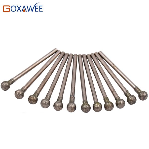 

goxawee 10pcs round diamond grinding wheel for dremel rotary tool diamond burs dremel tools accessories for engraving etching