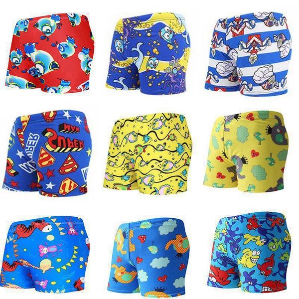 

t9she children's boys' boxer swimsuit swimming trunks swimming trunks small medium and large children boys' spring quick-dryi, Black