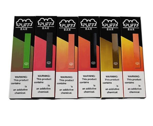 

Puff Bar Disposable Device Vape Pen Starter Kits 1.3ml Pods 280mAh Battery 19 Colors Vaporizer Pens with Security Code Ecigs Kit Empty