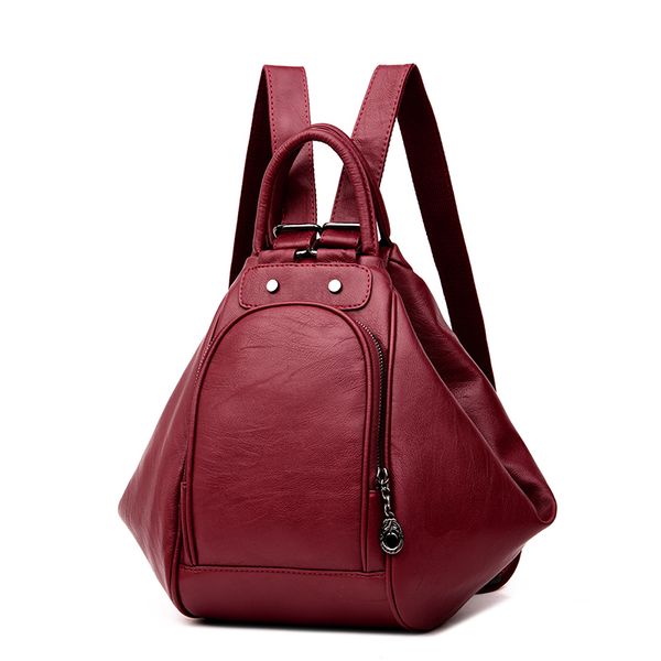 

3-in-1 backpack multifunction women backpack leather school bag for girls mochila 2019 new fashion travel back pack sac a main