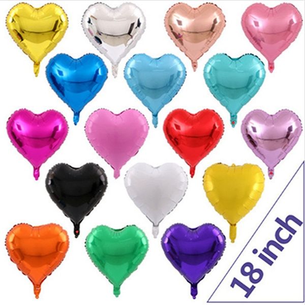 

18 inch love heart foil balloon children birthday party decoration balloons party supplies wedding decor air balloons