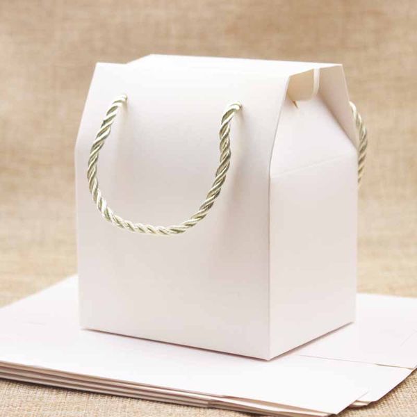 

white/ candy boxes 300pcs with string one pcs box with one string diy gifts box thank you white color ribbon 500pcs