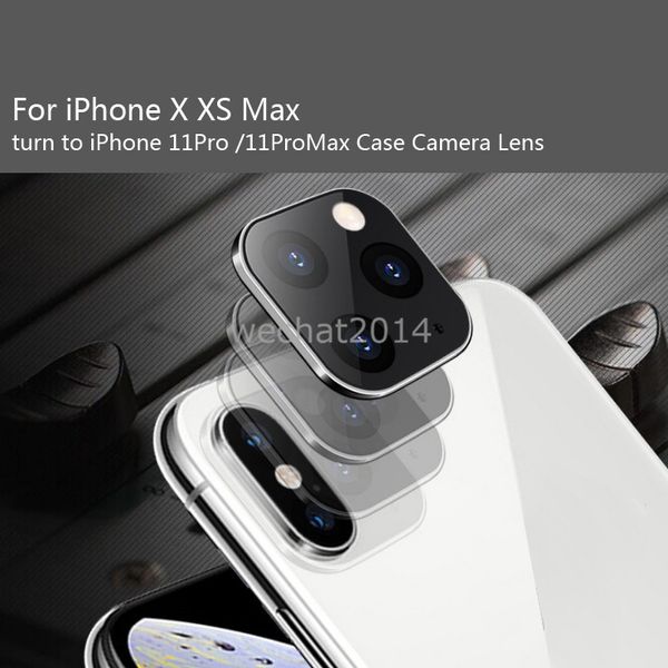 100шт для iPhone X XS Max Camera Lens Protector изменить на для iPhone 11 Pro Max камеры Защита Закаленное с
