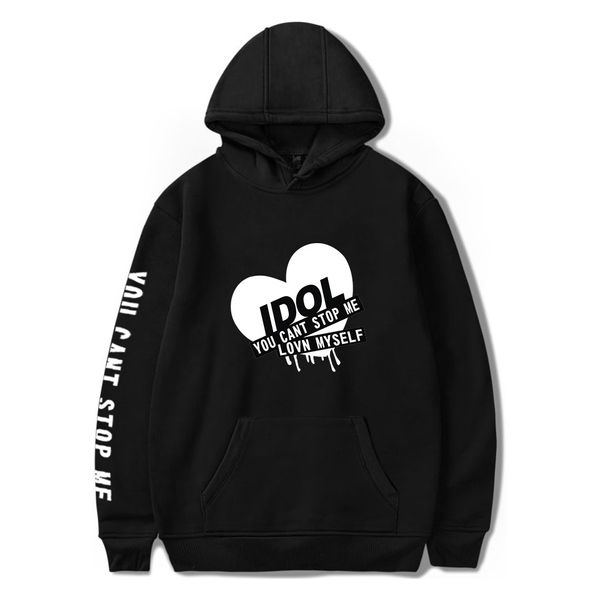 

fashion hoodies bts women/men print idol suga/jin/j-hope sweatshirts warm hoodies sweatshirts clothes bts kpop, Black