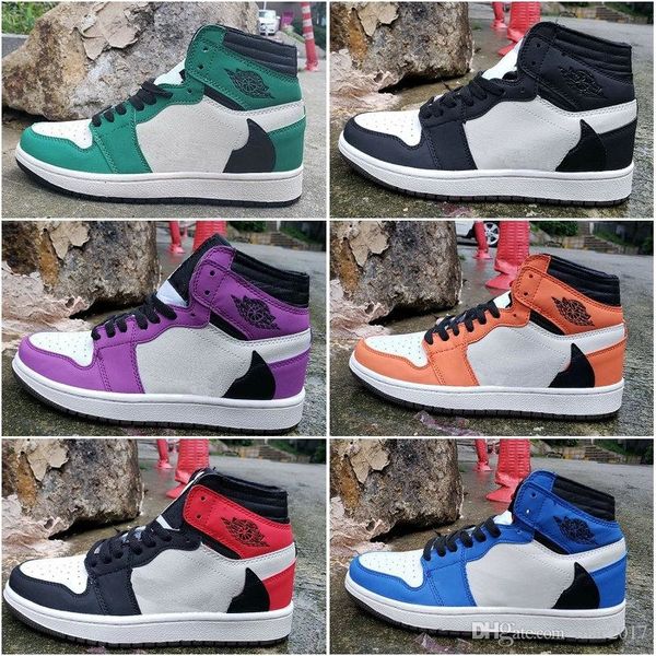 

ts sp x 1 travis scotts 1s chicago og celtics mens women basketball shoes dark mocha red green blue purple orange sports sneakers shoe, Black