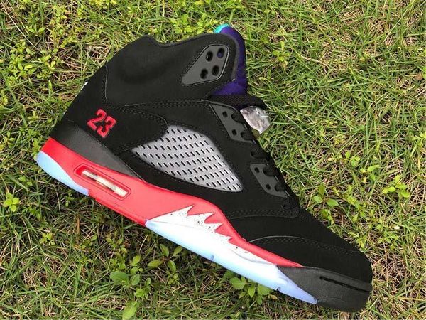 

release high air authentic 5 3 basketball shoes retro black emerald fire red grape man sports sneakers cz1786-001 with original box