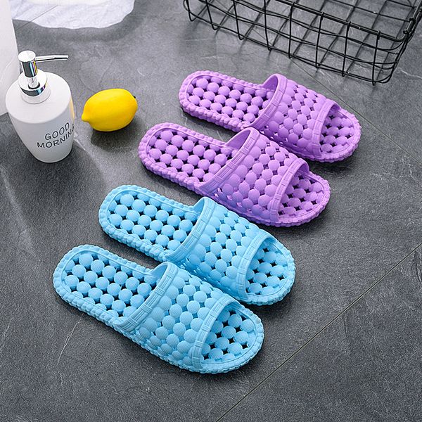 

new slippers women summer indoor thick-soled lovers male home slippers bath slip-proof bathroom soft-soled home sandals, Black