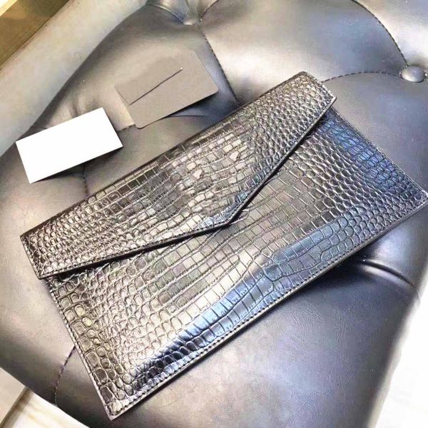 

vip custom new ladies handbags big designer ladies envelope bag compression crocodile pattern flip clutch bag fashion ladies style