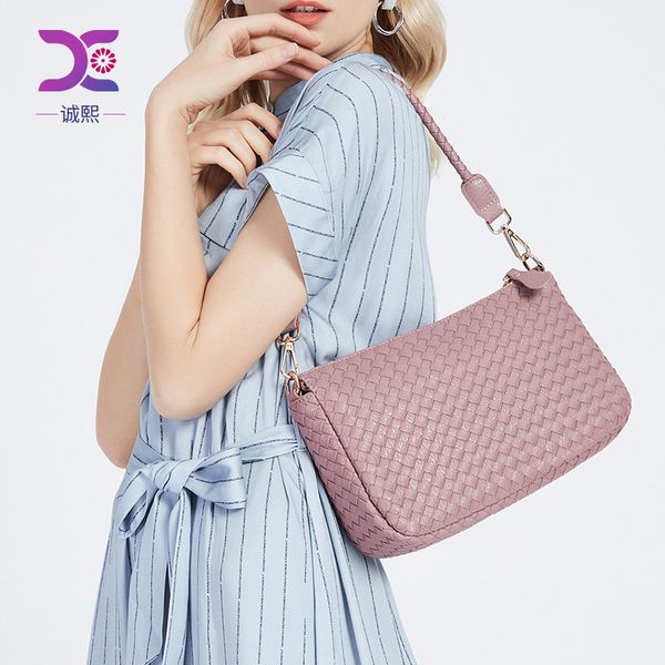 

women's bags 2020 new shoulder bag woven handbag, fashion bags xie kua bao
