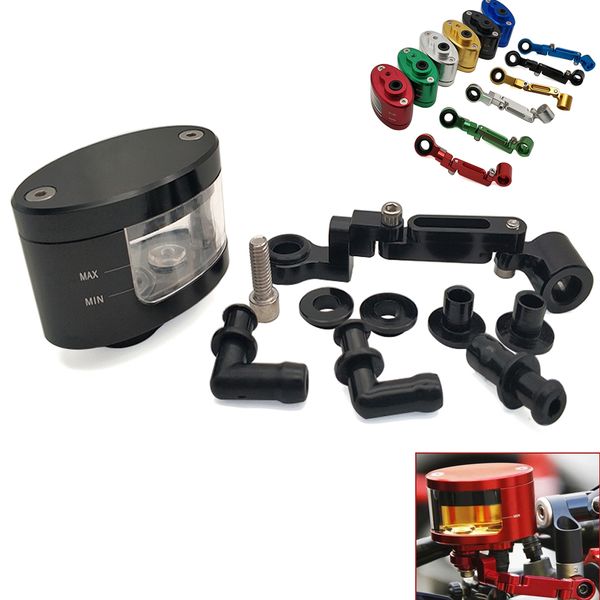 

for nc 700 x hornet cb599 cb600 250 pcx 125 motorcycle accessories brake fluid oil reservoir cup tank +support bracket