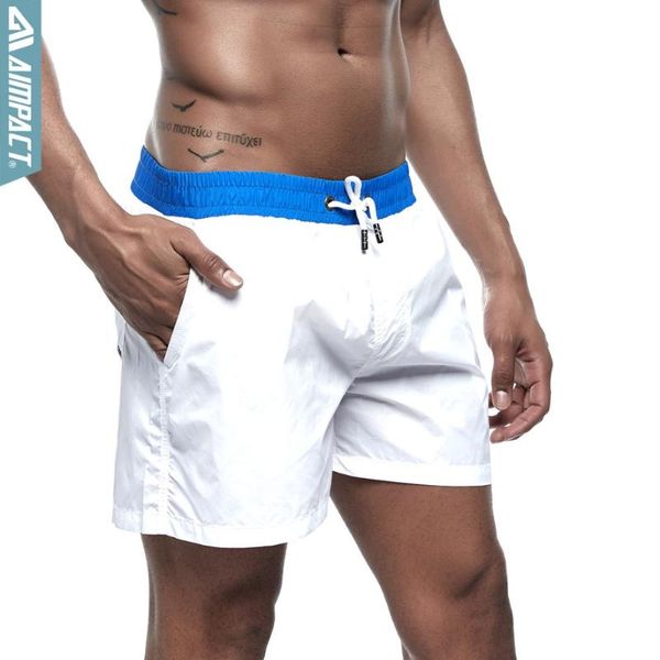 

aimpact men's board shorts qucik dry beach shorts summer surf swimming trunks male athletic swimwear running gym men e304