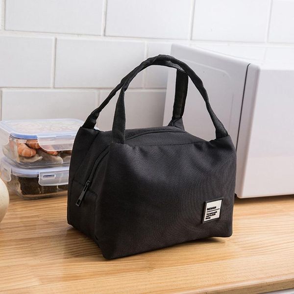 

portable lunch bag new thermal insulated lunch box tote cooler handbag bento pouch dinner container school storage bags new, Blue;pink