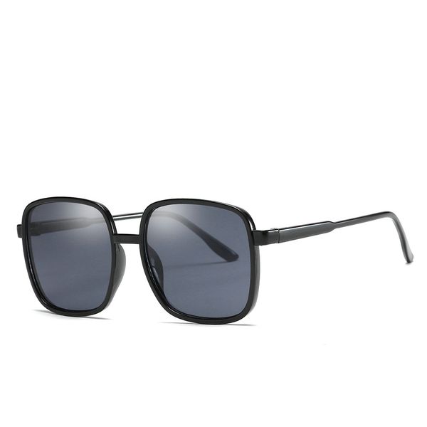

2019 oversized square sunglasses women designer brand big one lens mans black sun glasses female uv400 transparent frame fml, White;black