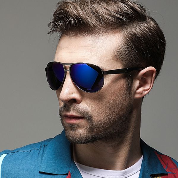 

new fashion polarized sunglasses men women brand designer men classic pilot driving uv400, White;black