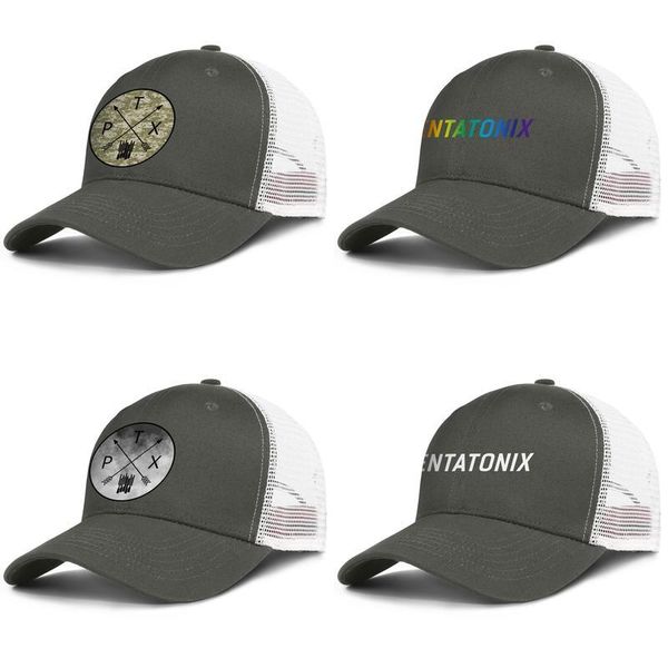 

pentatonix ptx pure вокальной группы армий-зеленый мужчины и женщины дальнобойщик бейсболки прохладный дизайнер молодежь сетка шляпы acapell, Blue;gray