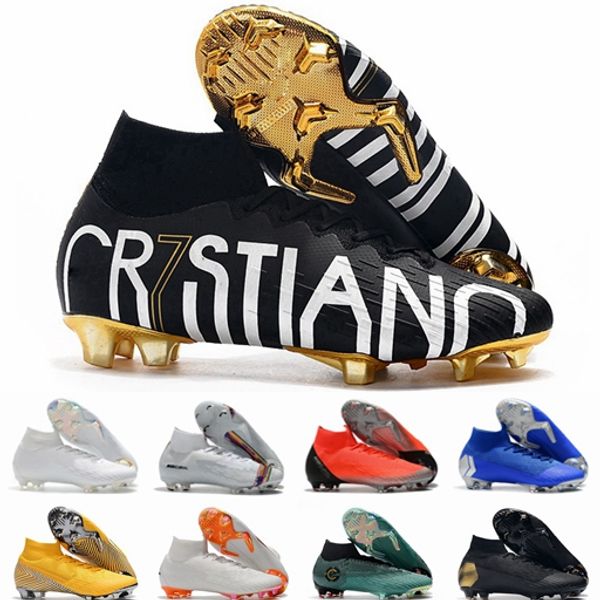 

new mercurial superfly vi soccer shoes 360 elite fg kj 6 xii 12 cr7 se ronaldo neymar mens boys outdor football boots cleats