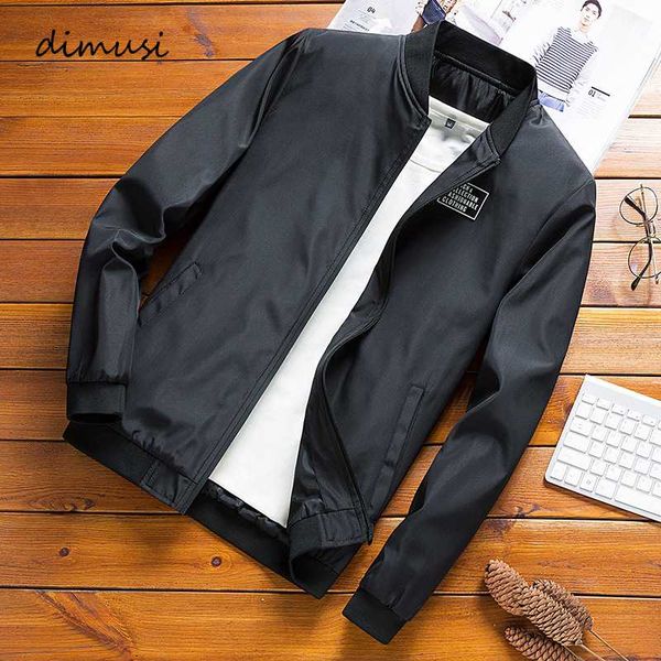 

dimusi men's bomber jackets male outwear slim fit thin coats fashion man streetwear baseball jackets chaqueta brand clothing 8xl, Black;brown