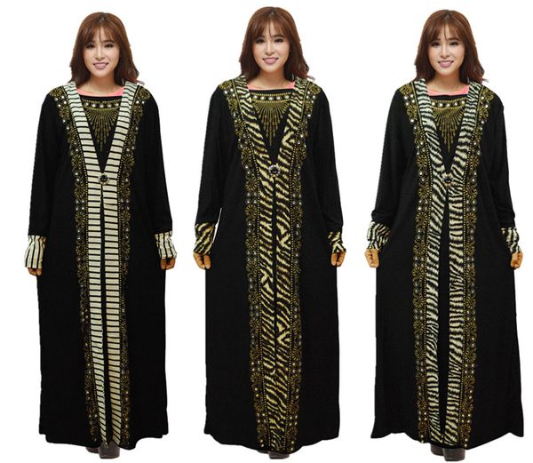 

ethnic clothing women lady clothes muslim islamic arab maxi dress long full length black drilling kaftan jibab abaya turkey robe, Red