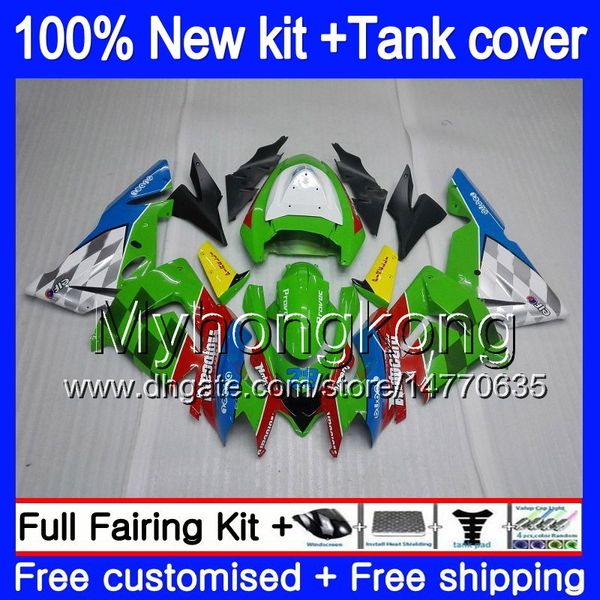 Vücut + Tank KAWASAKI ZX1000 CC ZX 10 R ZX10R 2004 2005 214MY.19 ZX10R 04 05 ZX1000C 1000cc ZX 10R 04 05 ABS Kalafatlama Güzel Yeşil