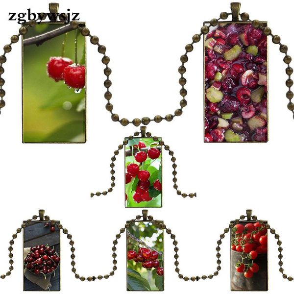 

for women choker fresh cherry fruit glass pendant galaxy pendant necklace women steel plated necklaces jewelry, Silver