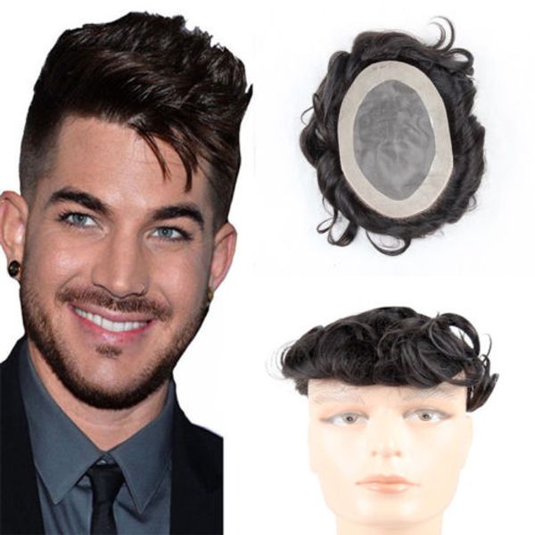 

Toupee человеческих волос плотности 120% для людей с основанием шнурка дюйма 8x6 польностью французским и черными волосами Vrigin, частями волос париков Toupee людей