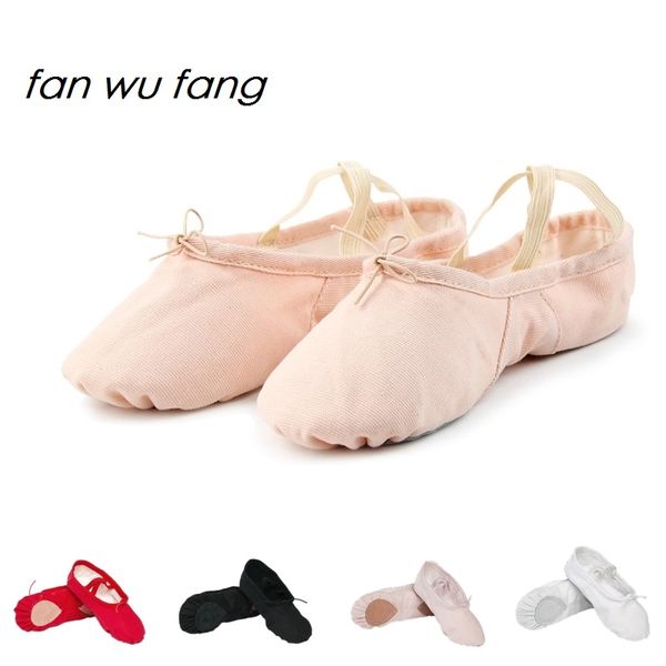 

fan wu fang 5 color cloth head dance shoes ballet shoes soft sole slippers yoga women girls according the cm to buy