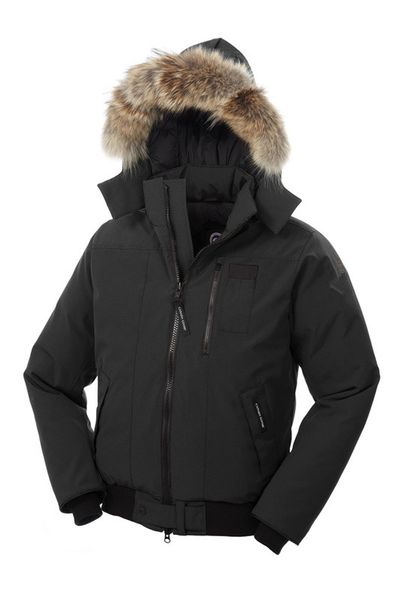

2020 canada brand mens down parkas new thick warm and windproof waterproof long section slim solid color goose down jacket female winter, Black