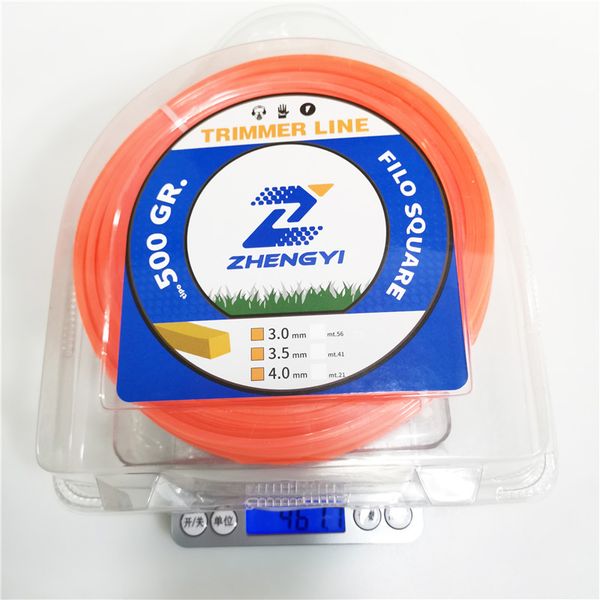 

square 70m professional fine quality mowing nylon trimmer line brush cutter strimmer line mowing wire lawn mower accessory
