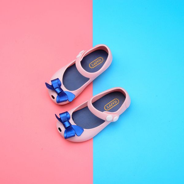 

summer girl sandals cute bow baby flat shoes breathable buckle sweet princess baby children cartoon bowknot sandals, Black;red