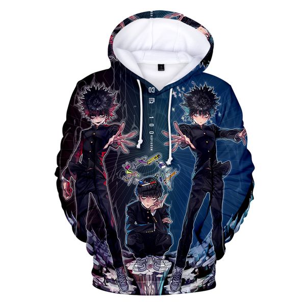 

mob psycho 100 print pullover hoodie men/women winter fashion casual harajuku soft hooded sweatshirt sale, Black