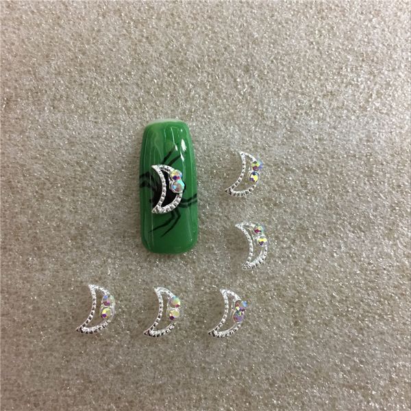 

nail art decorations 10 pcs/bag alloy jewelry silver diamond shining 3d decoration 2021 style decoracao acessorios joias no.51 no52, Silver;gold