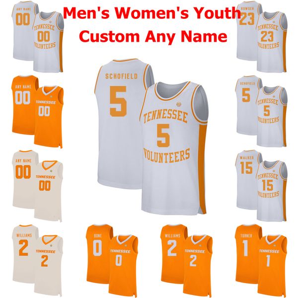 

tennessee volunteers college basketball jerseys 5 james jersey 53 bernard king 21 olivier nkamhoua 2 grant williams 0 bone custom stitched, Black