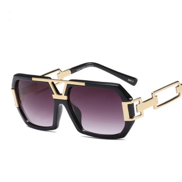 

retro big frame sunglasses mens designer fashion punk square sun glasses for women men shades vintage sun glasses gradient eyewear de sol, White;black
