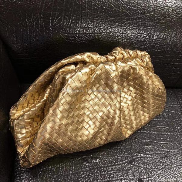 

new arrival spring summer 2019 fashion lambskin soft genuine leather handwoven cluthes evening bag designer comestic party elegant ladys bag