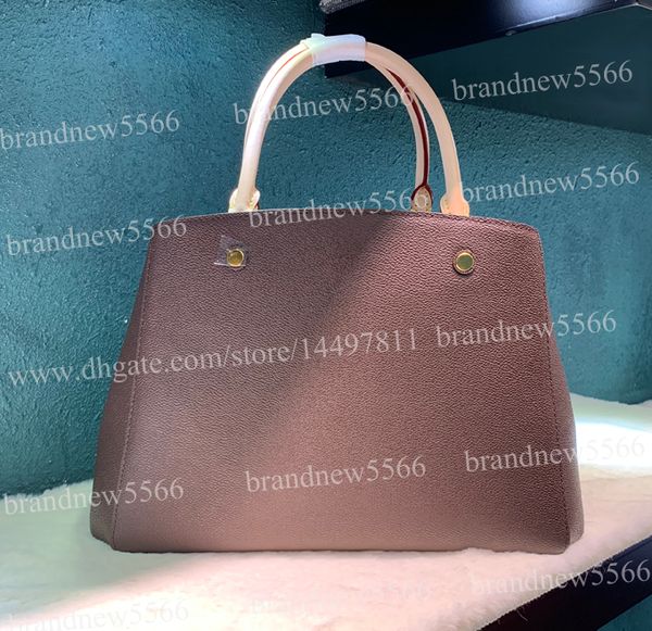 

7a quality 33cm women's genuine leather handbag tote 41056 fashion design shoulder bag with belt lady medium hand bags brandnew5566
