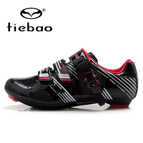 

tiebao bicycle outdoor sports cycling riding racing gloves shoes road bike cycling riding shoes lightweight men athletic, Black